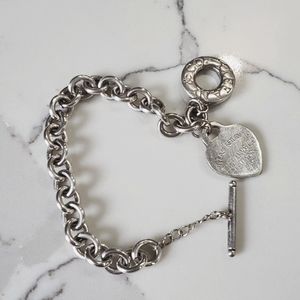 Tiffany's inspired Heart Tag Toggle Bracelet